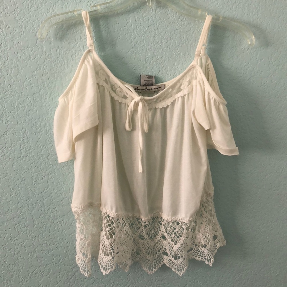 White off the shoulder blouse